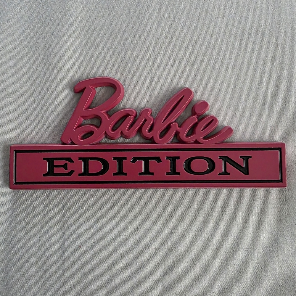 Barbie Edition Pink Emblem Badge